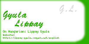 gyula lippay business card
